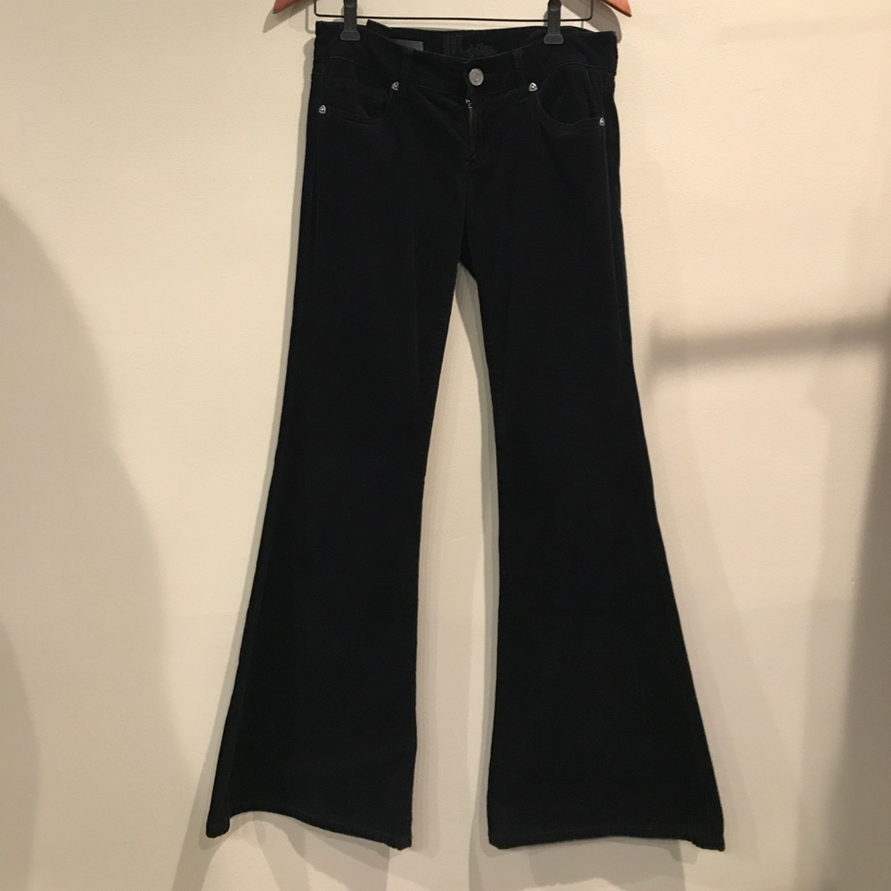 Kut from the Kloth Super Flare Black Corduroys